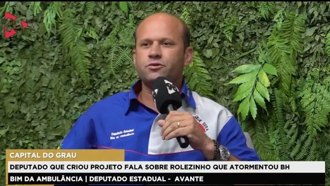Deputado Bim da Ambulância quer legalizar o Grau, infração de trânsito segundo a lei brasileira