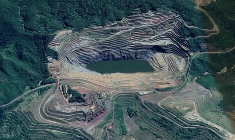 Projeção da Mina Gongo Soco, em Barão de Cocais, na Grande BH