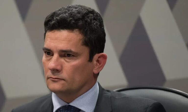 Senador Sérgio Moro durante audiência no Senado