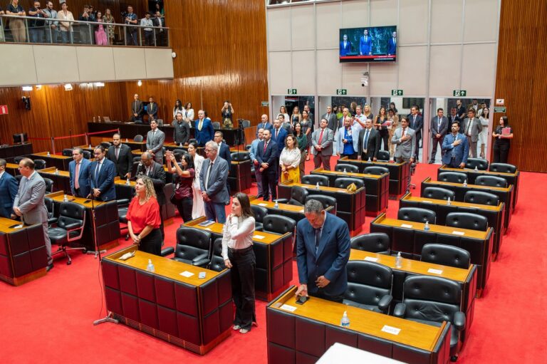 No auge, foram registrados 37 deputados presentes. Destes, 11 eram do bloco de oposição