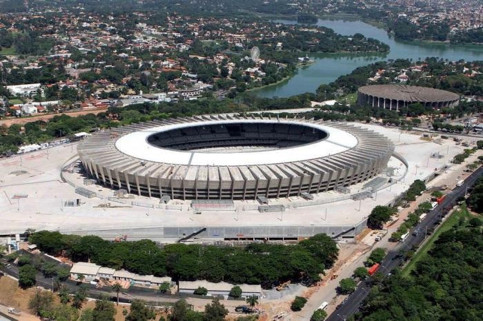 Imagens aéreas do Mineirão