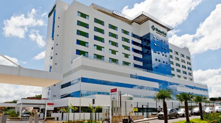 Fachada do Mater Dei Unidade Betim Contagem
