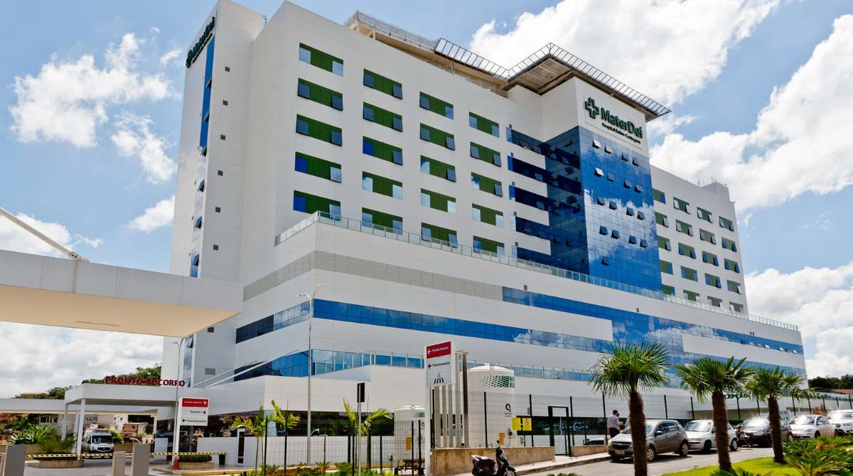 Fachada do Mater Dei Unidade Betim Contagem