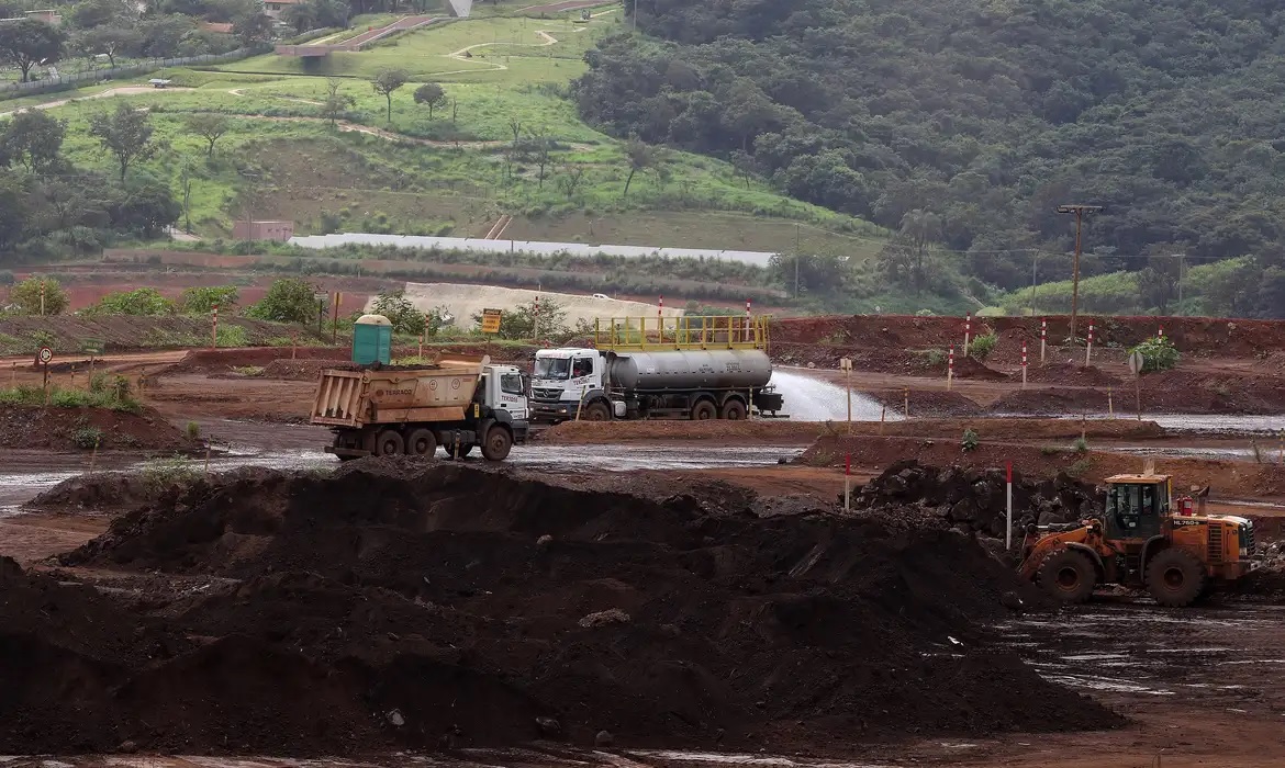 Mina do Córrego do Feijão, em Brumadinho, anos depois do rompimento da barragem da Vale
