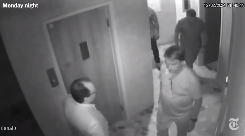 Imagens de circuito interno mostram Bolsonaro na embaixada da Hungria, em Brasília