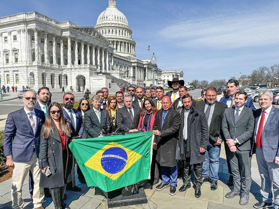 Deputados bolsonaristas no Capitólio dos EUA