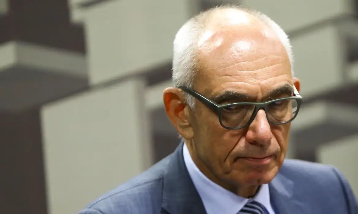 Ex-presidente da Vale Fábio Schvartsman durante depoimento na Comissão Parlamentar de Inquérito (CPI) de Brumadinho e Outras Barragens, no Senado