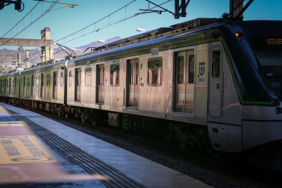 Imagens do metrô de Belo Horizonte