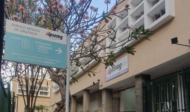 Vista de unidade de saúde ligada ao Ipsemg