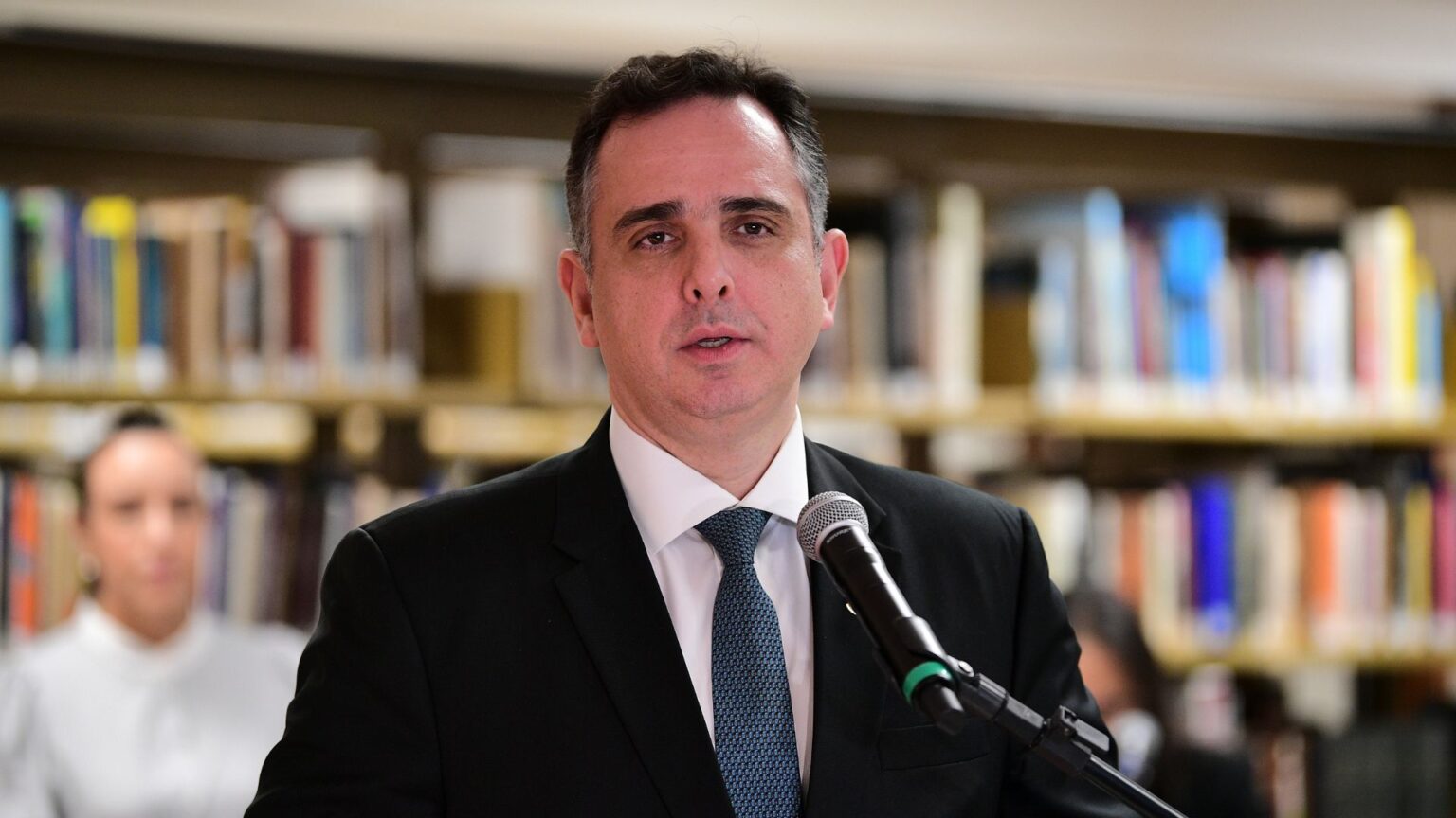 O senador Rodrigo Pacheco