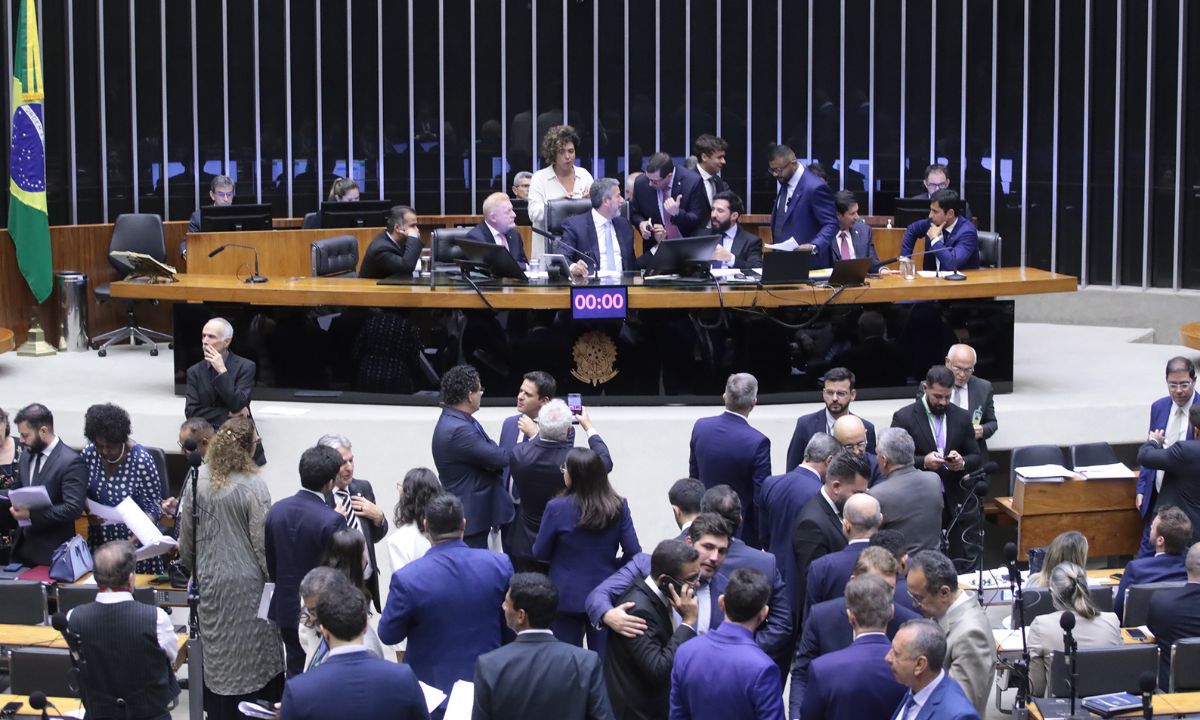 O plenário da Câmara dos Deputados