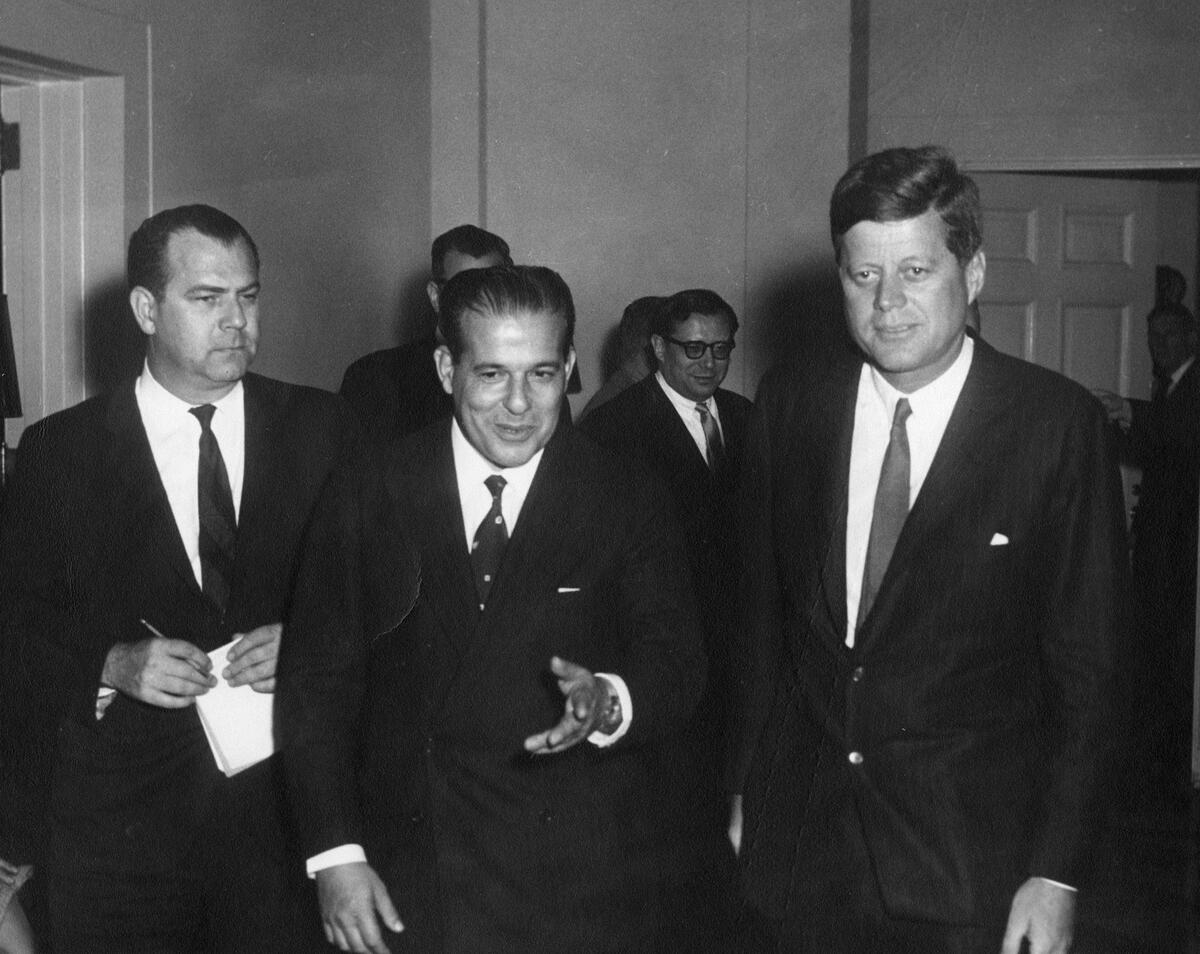 João Goulart e John F. Kennedy na Casa Branca