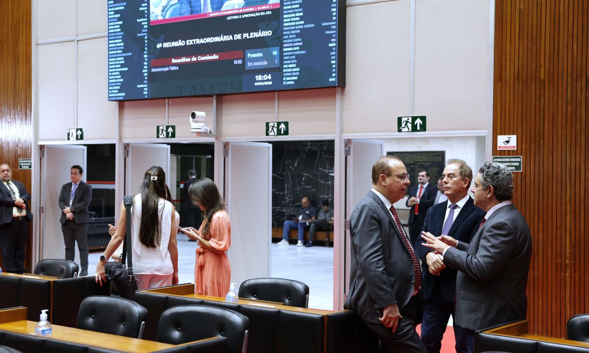 O plenário da Assembleia de Minas