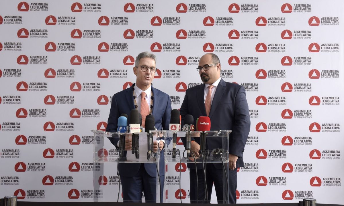 Romeu Zema e Mateus Simões