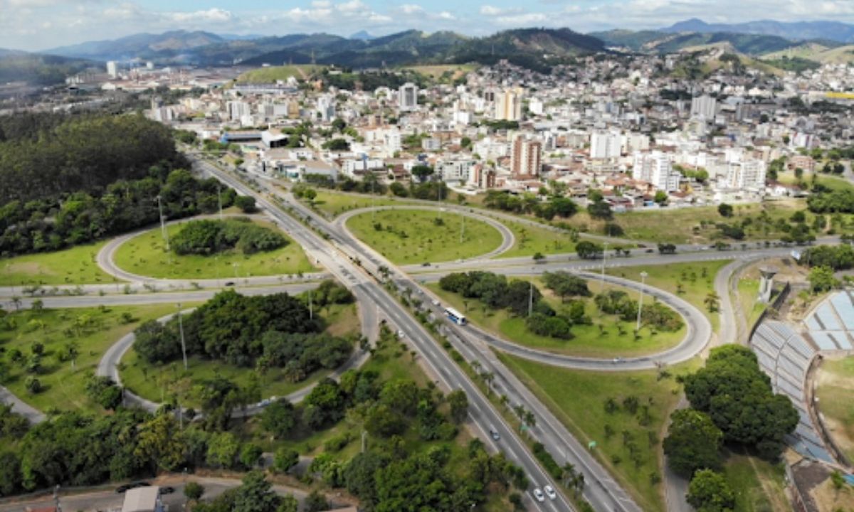 Vale do Aço visto do alto