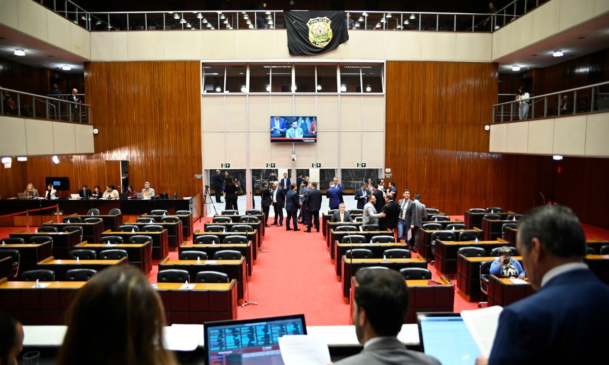 O plenário da Assembleia de Minas