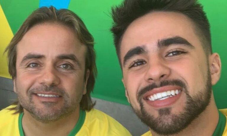 O deputado federal Eros Biondini (PL) e seu filho, o advogado Mauro Biondini