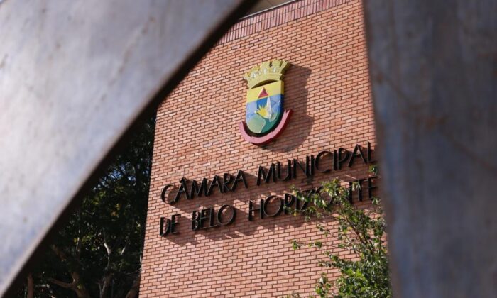 A fachada da Câmara de BH