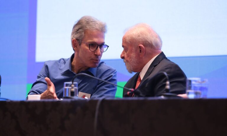 Romeu Zema e Lula conversam
