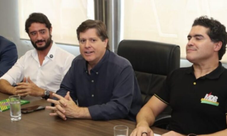Gabriel Azevedo, Newton Junior e Baleia Rossi