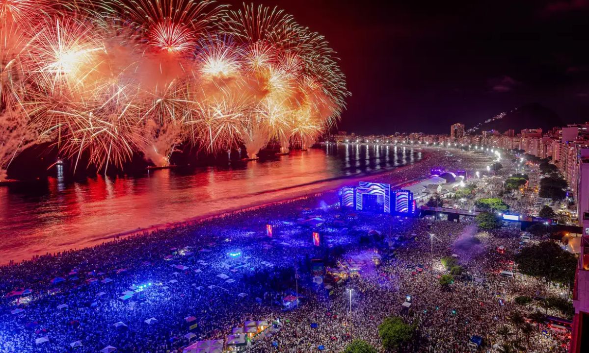 Queima de fogos no Rio de Janeiro