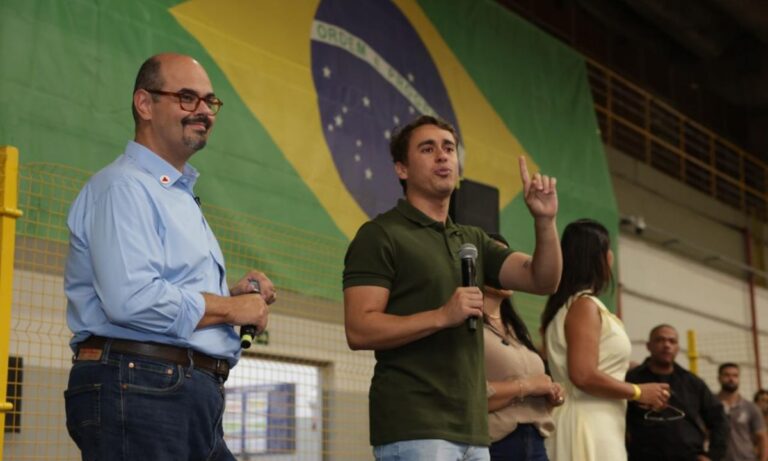 Mateus Simões (PSD) e Nikolas Ferreira (PL)
