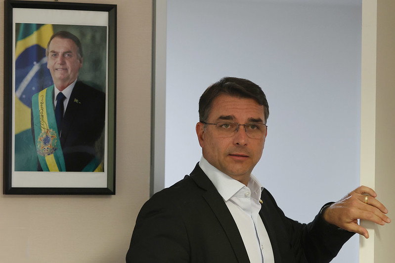 O senador Flávio Bolsonaro